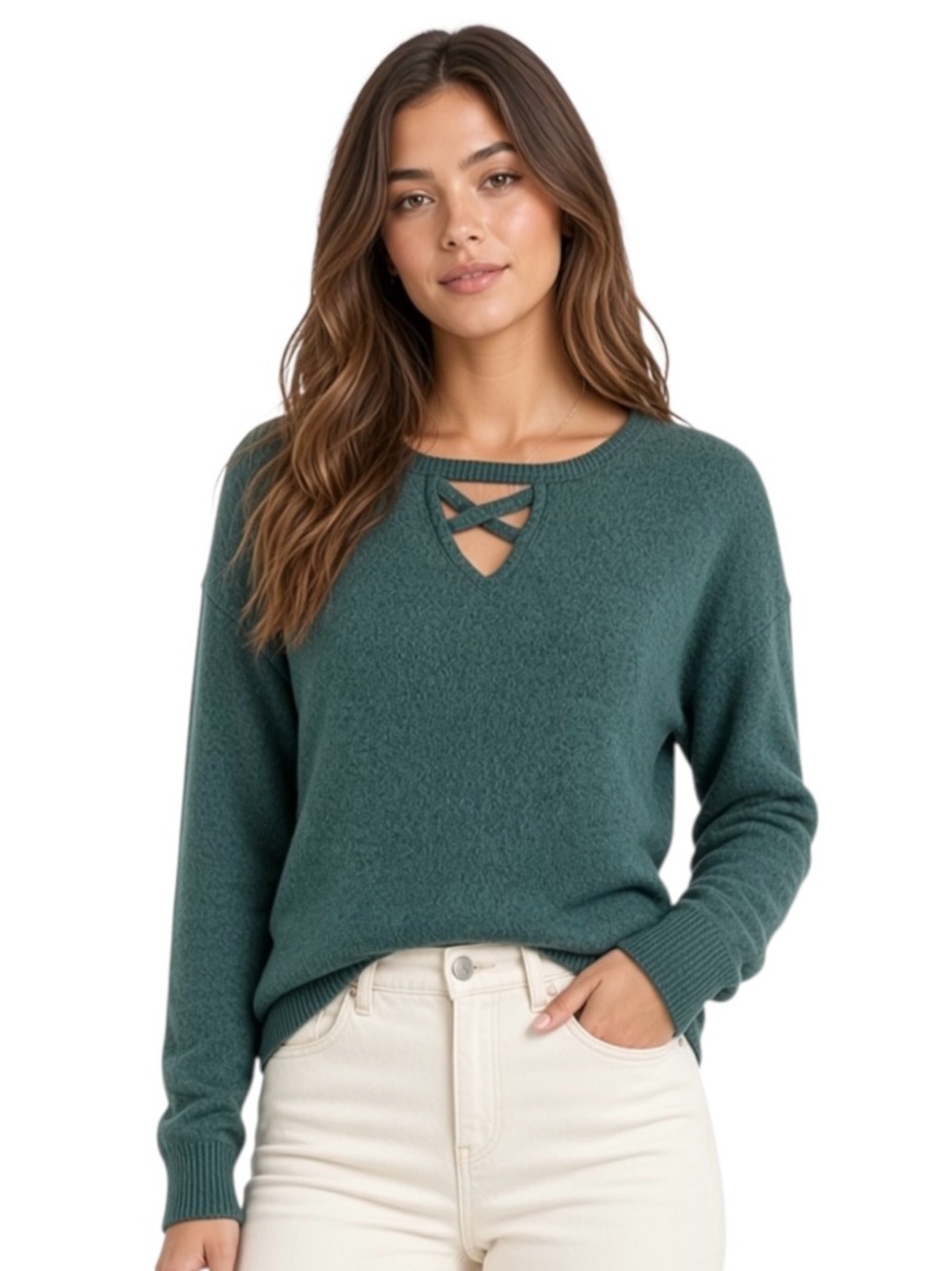 GREEN BALANCE CONNECTION LONG SLEEVE TOP